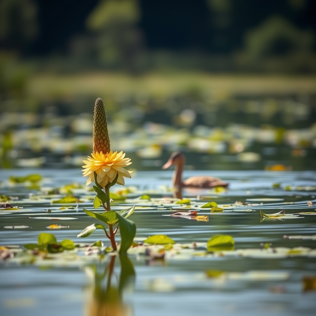 Faune et flore du Lac de la Bancalie · Lac de la Bancalie : baignade Tarn